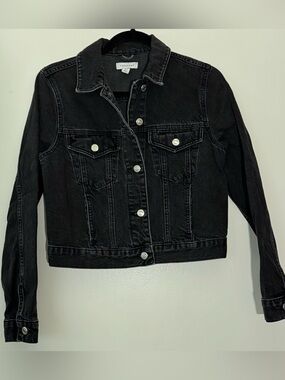 Topshop Black Denim Jacket EUC